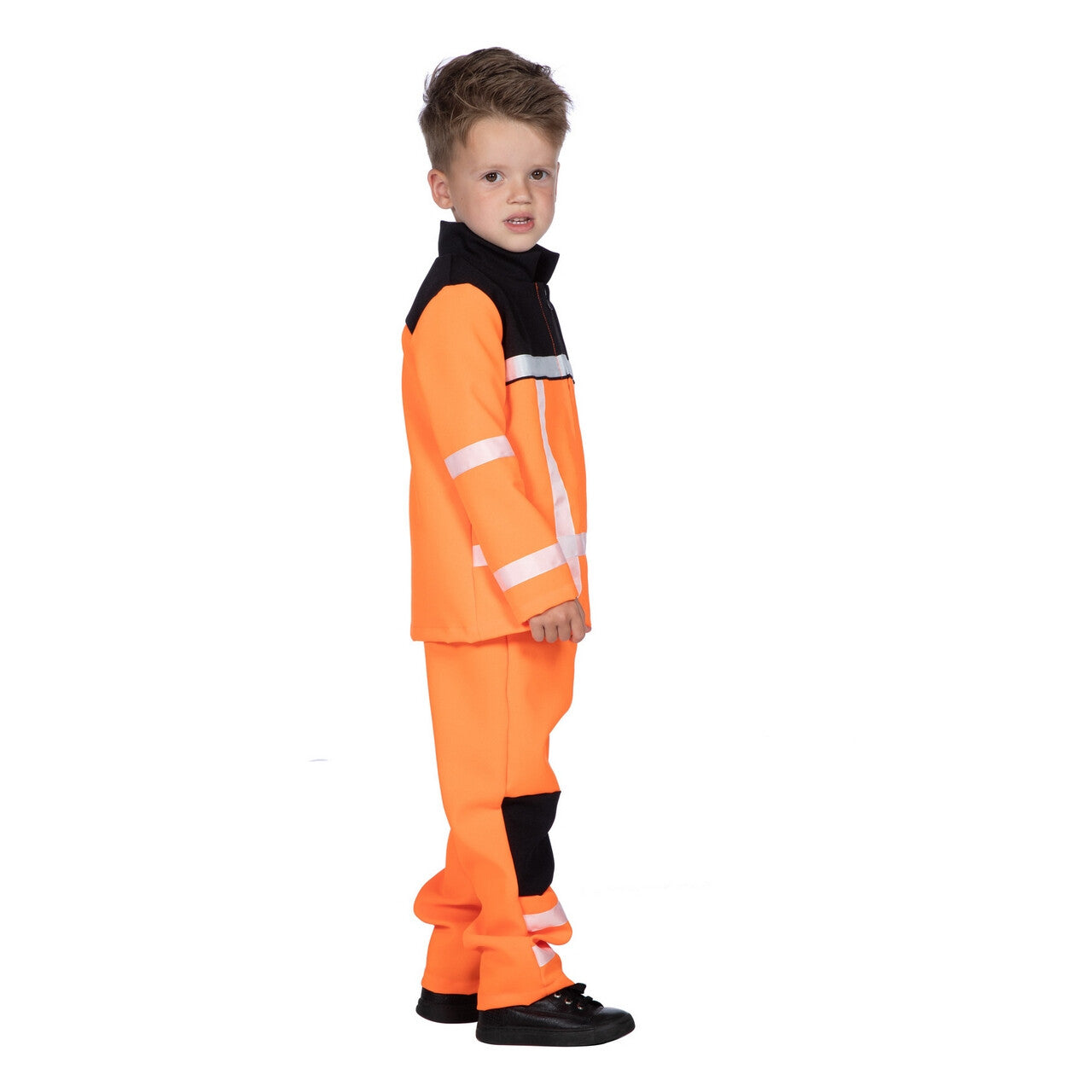 Op deze afbeelding zie je een Kostuums, van het merk Wilbers. Bouwe De Bouwvakker Jongen Kostuum