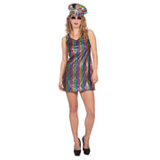 Op deze afbeelding zie je een Kostuums, van het merk Wilbers. Circle Of Rainbow Life Vrouw Kostuum