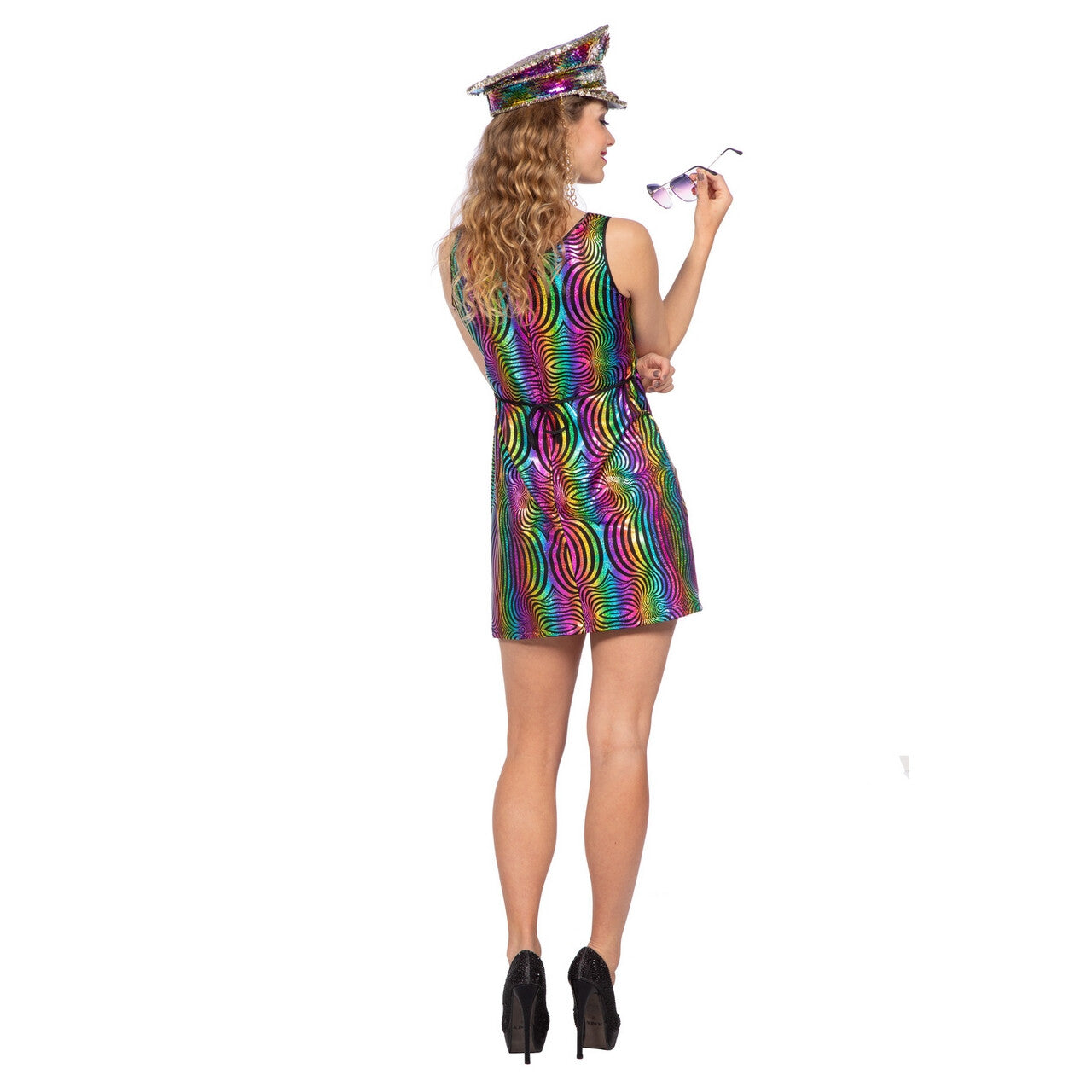 Op deze afbeelding zie je een Kostuums, van het merk Wilbers. Circle Of Rainbow Life Vrouw Kostuum