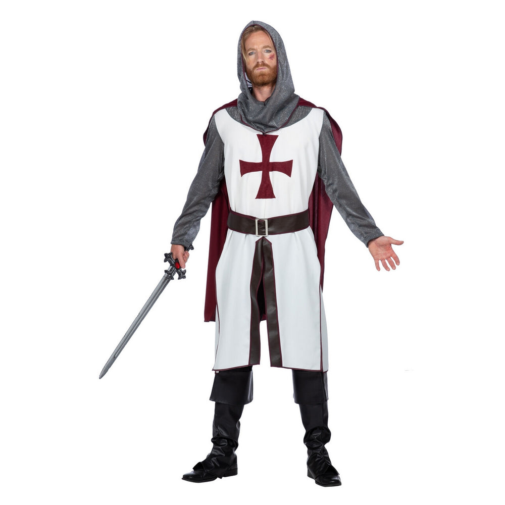 Op deze afbeelding zie je een Kostuums, van het merk Wilbers. Dappere Tempelier Ridder Martijn Man Kostuum